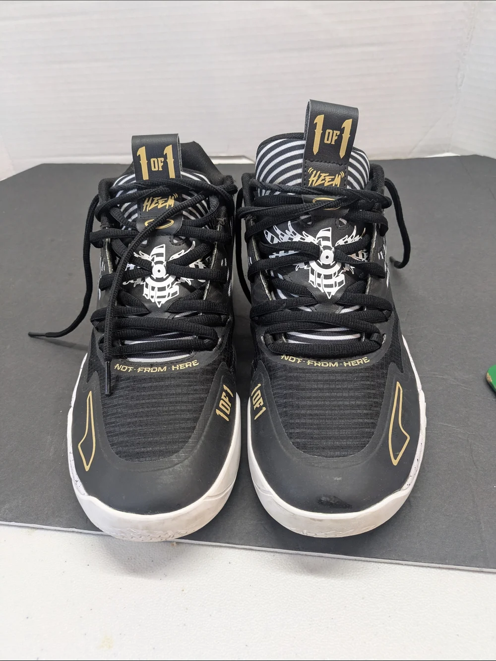 Puma Black and White Athletic Shoes 50th Anniversary Sneakers LaMelo Ball